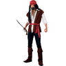 View Item Adult Caribbean Pirate Fancy Dress Sea Costume (Small)